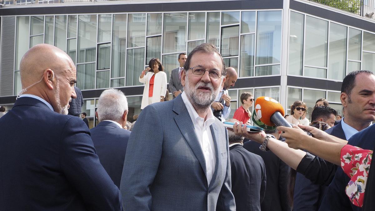 Rajoy, a Chantada on va presidir la commemoració del 40 aniversari del grup hoteler Hotusa.