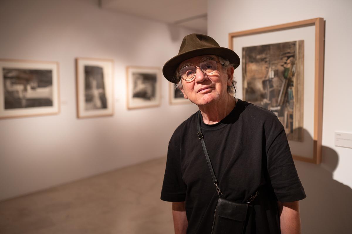 El reconocido artista zamorano, en el Museo Etnográfico