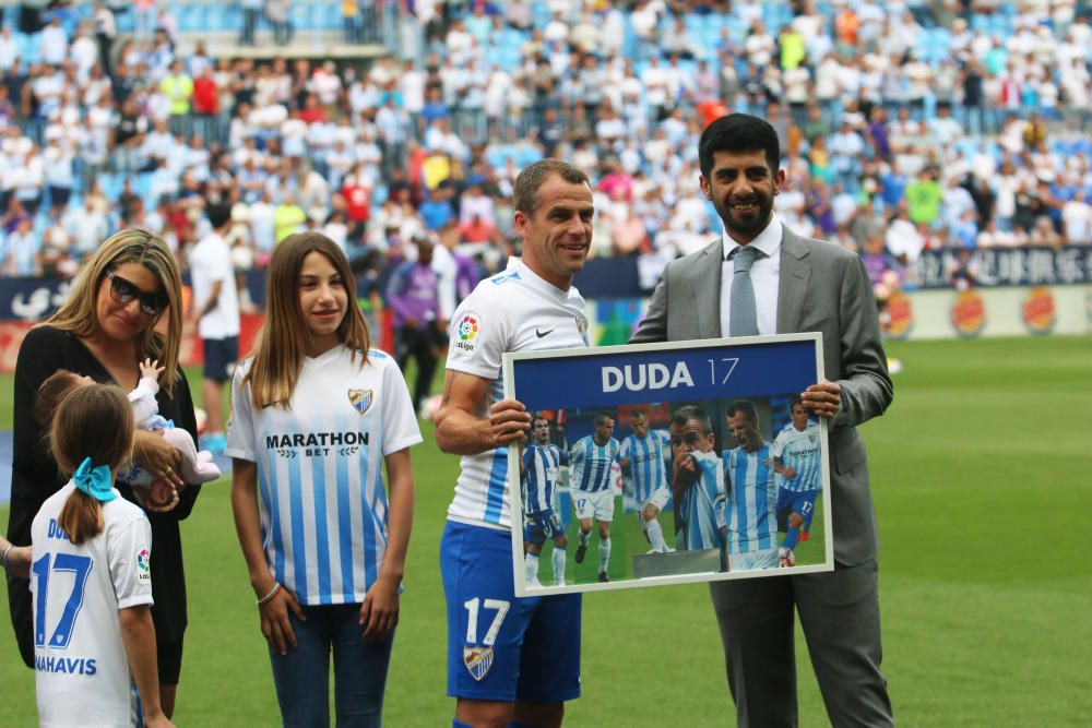 Noche de despedidas en La Rosaleda