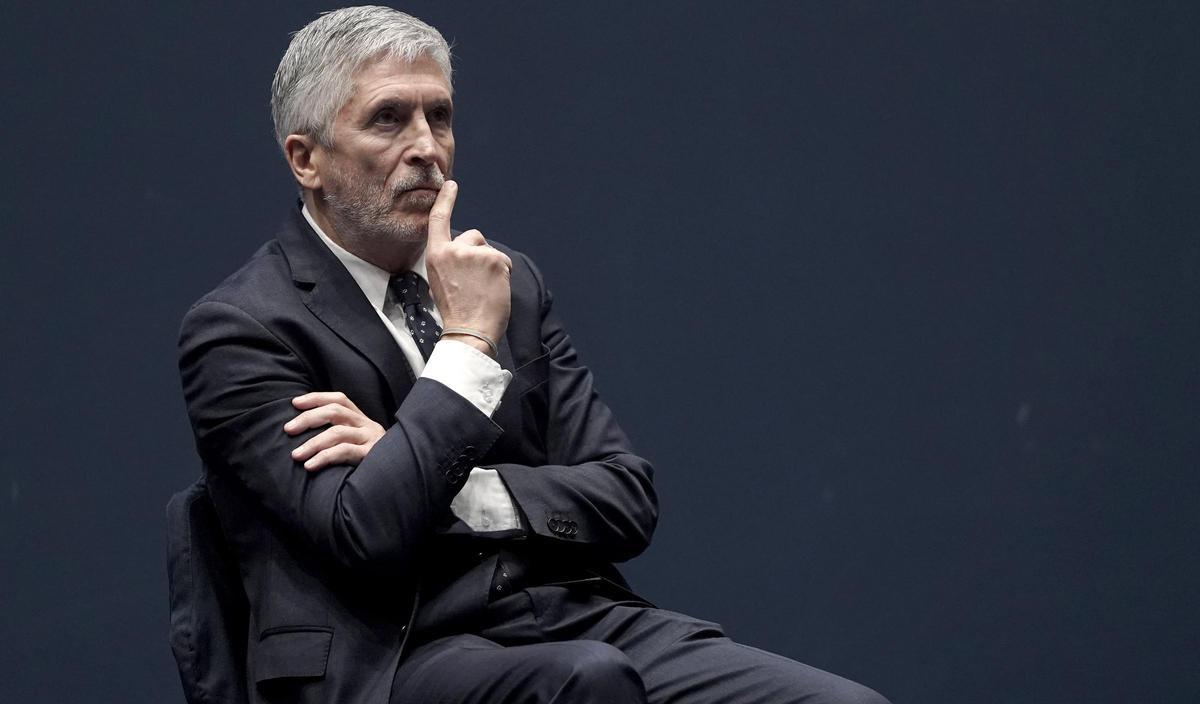 Acto de toma de posesión del nuevo DAO de la Policía Nacional, José Santafé, con la presencia del ministro de Interior, Grande-Marlaska.