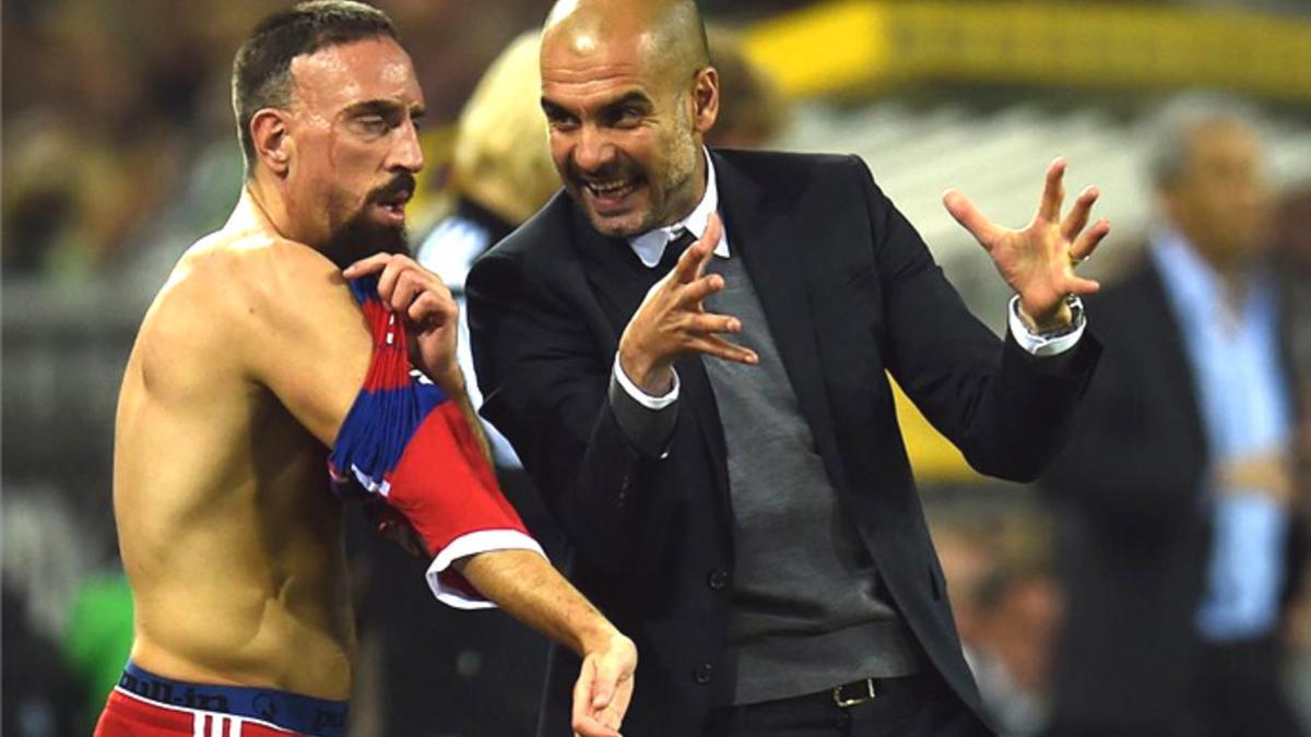 Ribéry despreció a Guardiola elogiando a Ancelotti y no nombrándole