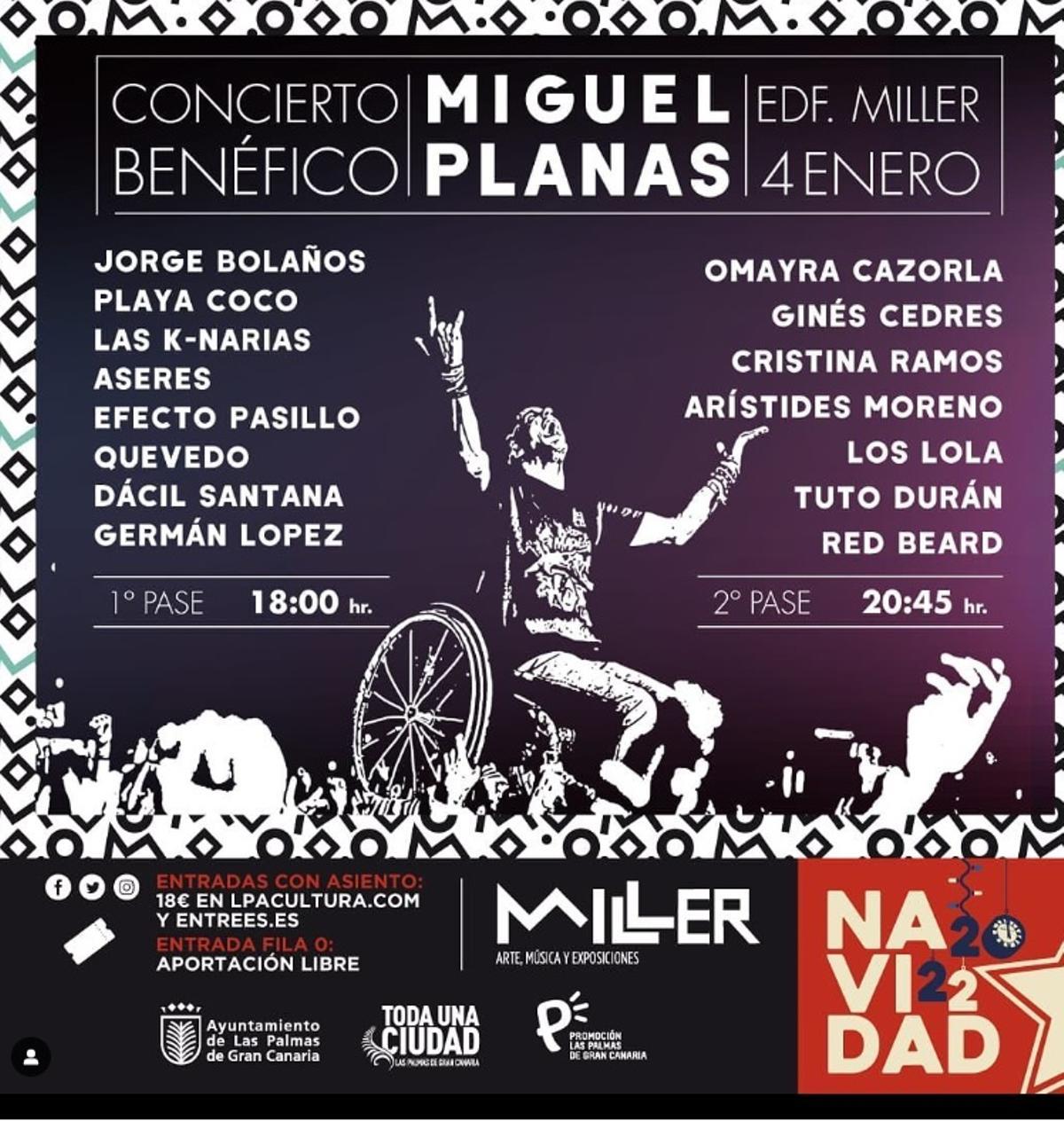 Este es el concierto benéfico del grancanario Miguel Planas