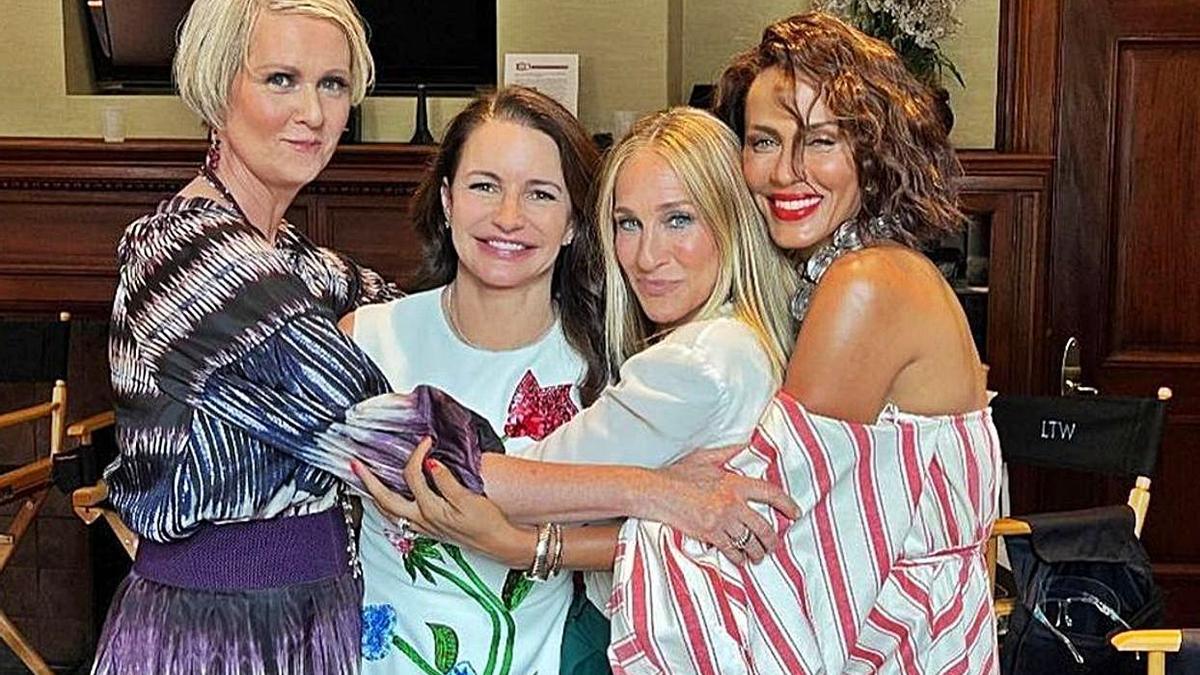 Cinthya Nixon, Kristin Davis, Sarah Jessica Parker y Nicola Ari Parker.  | INSTAGRAM SARAH JESSICA PARKER