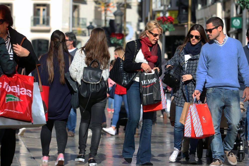 Primer día de las rebajas de enero en Málaga