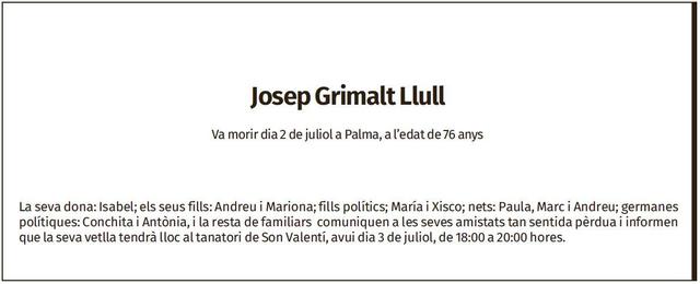 Josep Grimalt Llull