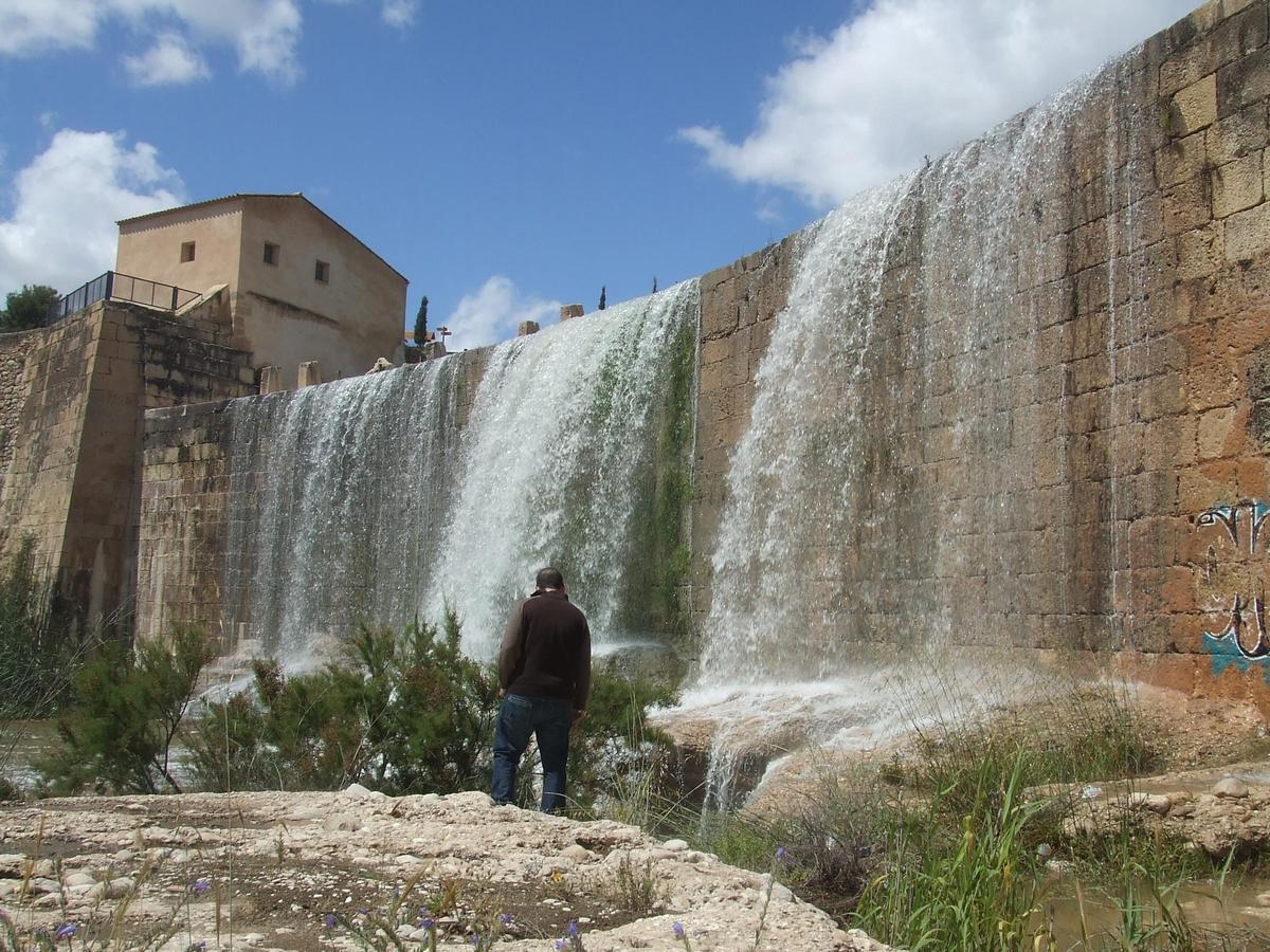 El río Montnegre-Seco a su paso por el Assut de Sant Joan, en Mutxamel, en una imagen de archivo