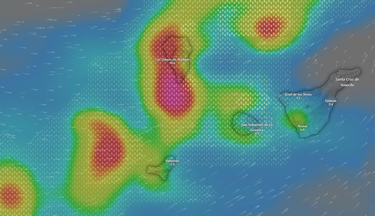 Previsión del tiempo para esta tarde (19:00 - 21:00) en la provincia