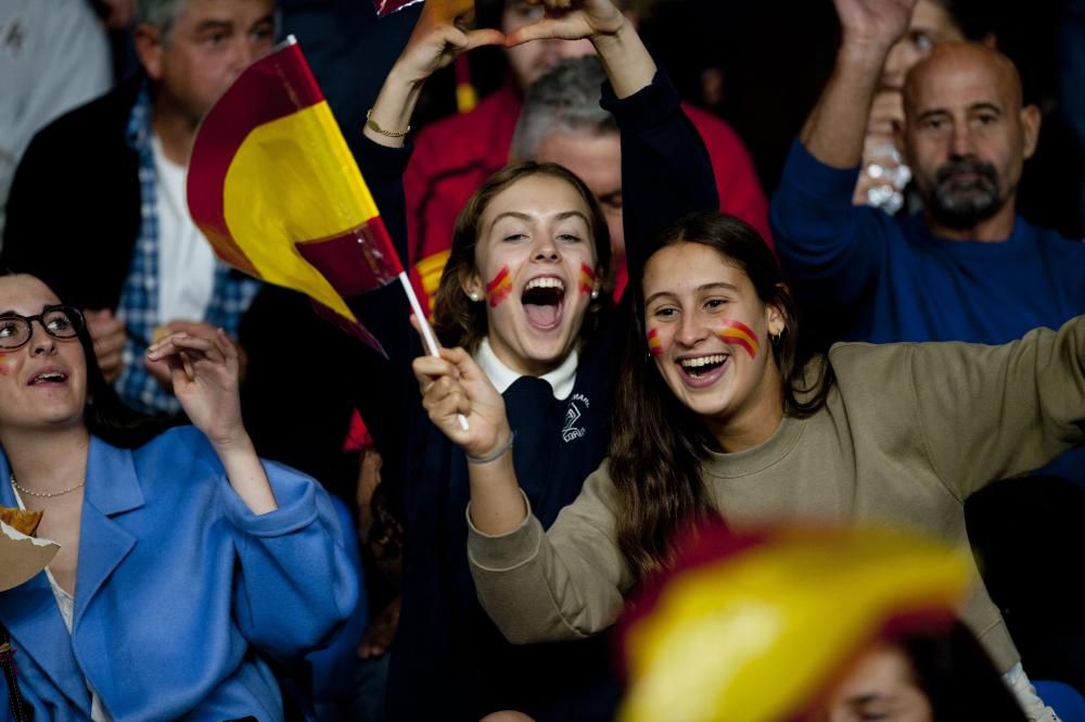 La selección española femenina, en Riazor