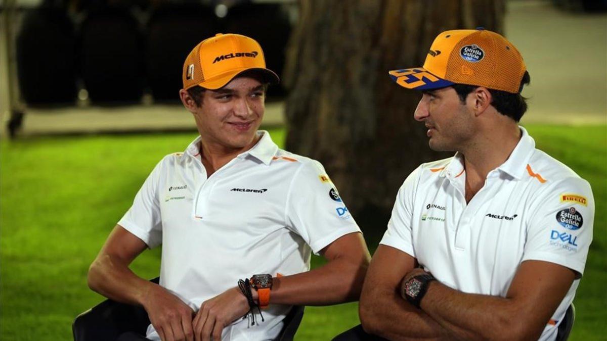 Norris y Sainz, pilotos de McLaren