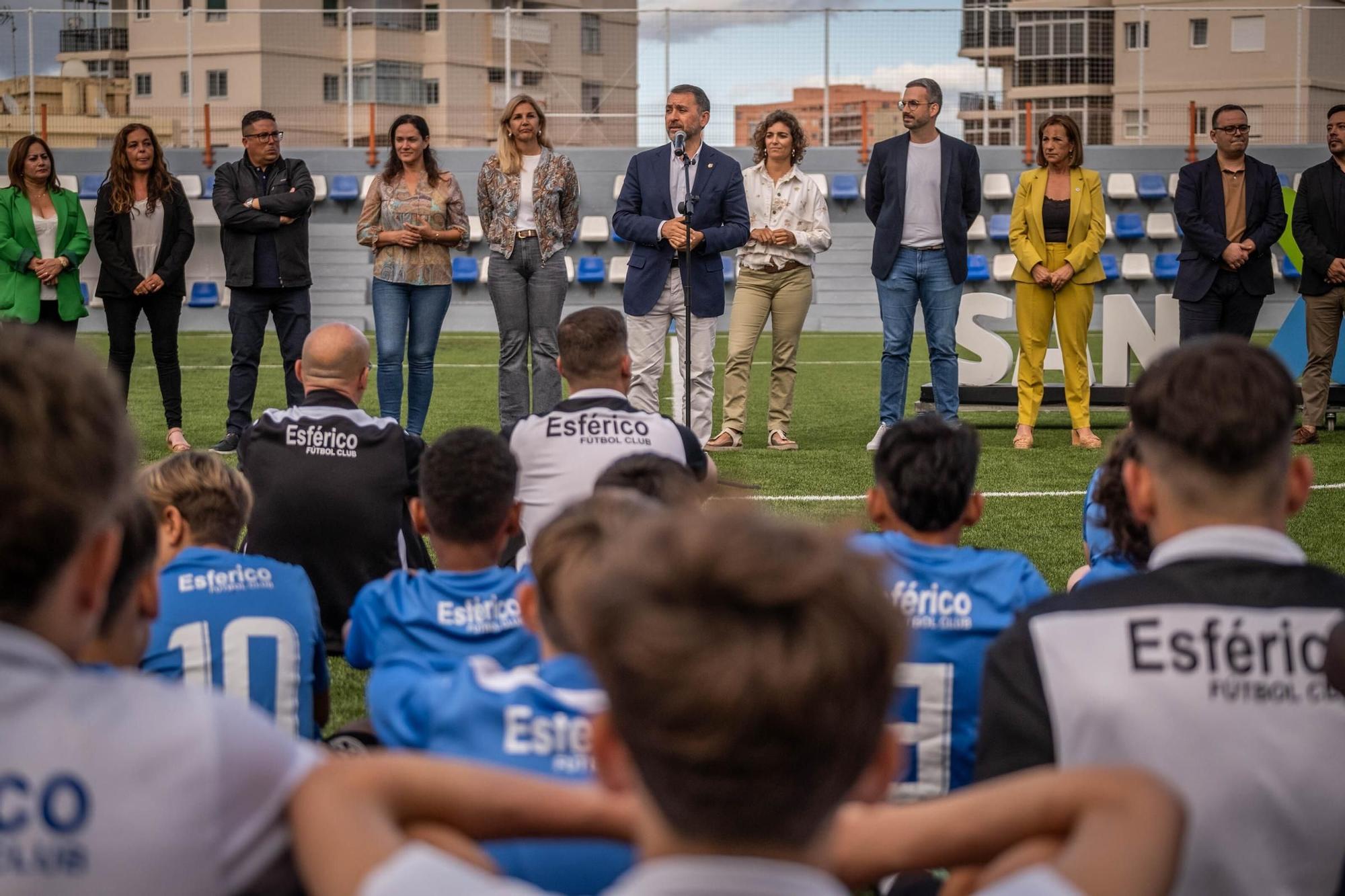 Inauguración campo de fútbol de Juan Santamaría