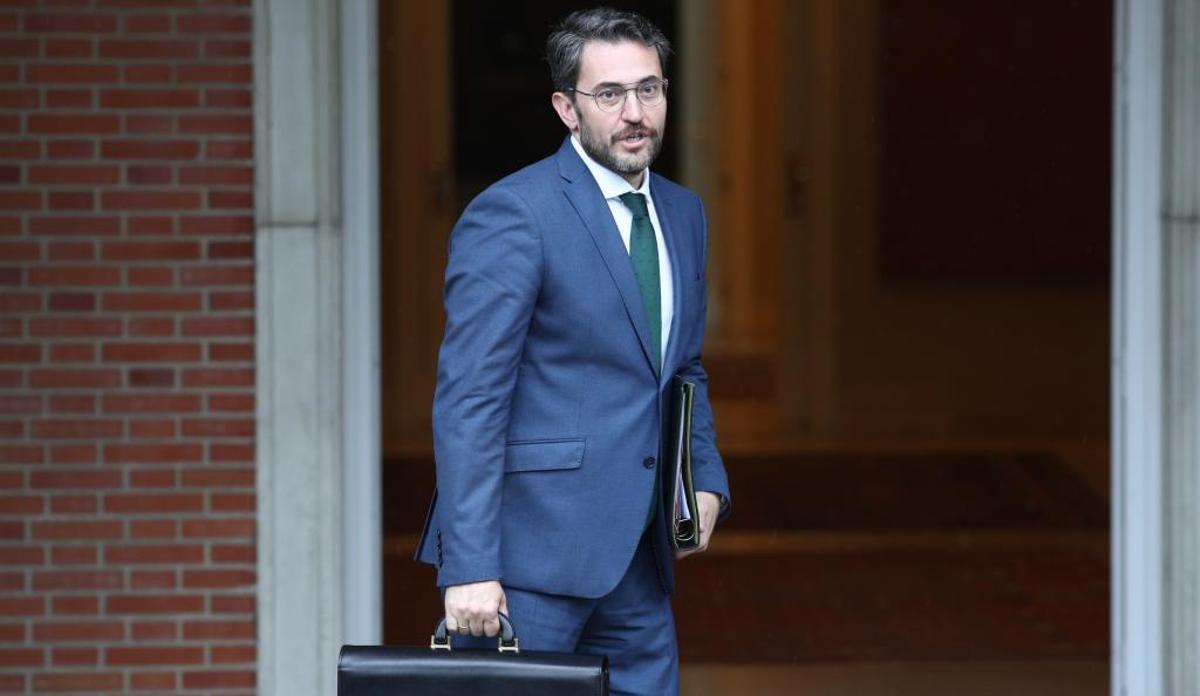 Màxim Huerta a su llegada al primer Consejo de Ministros de la era Sánchez.