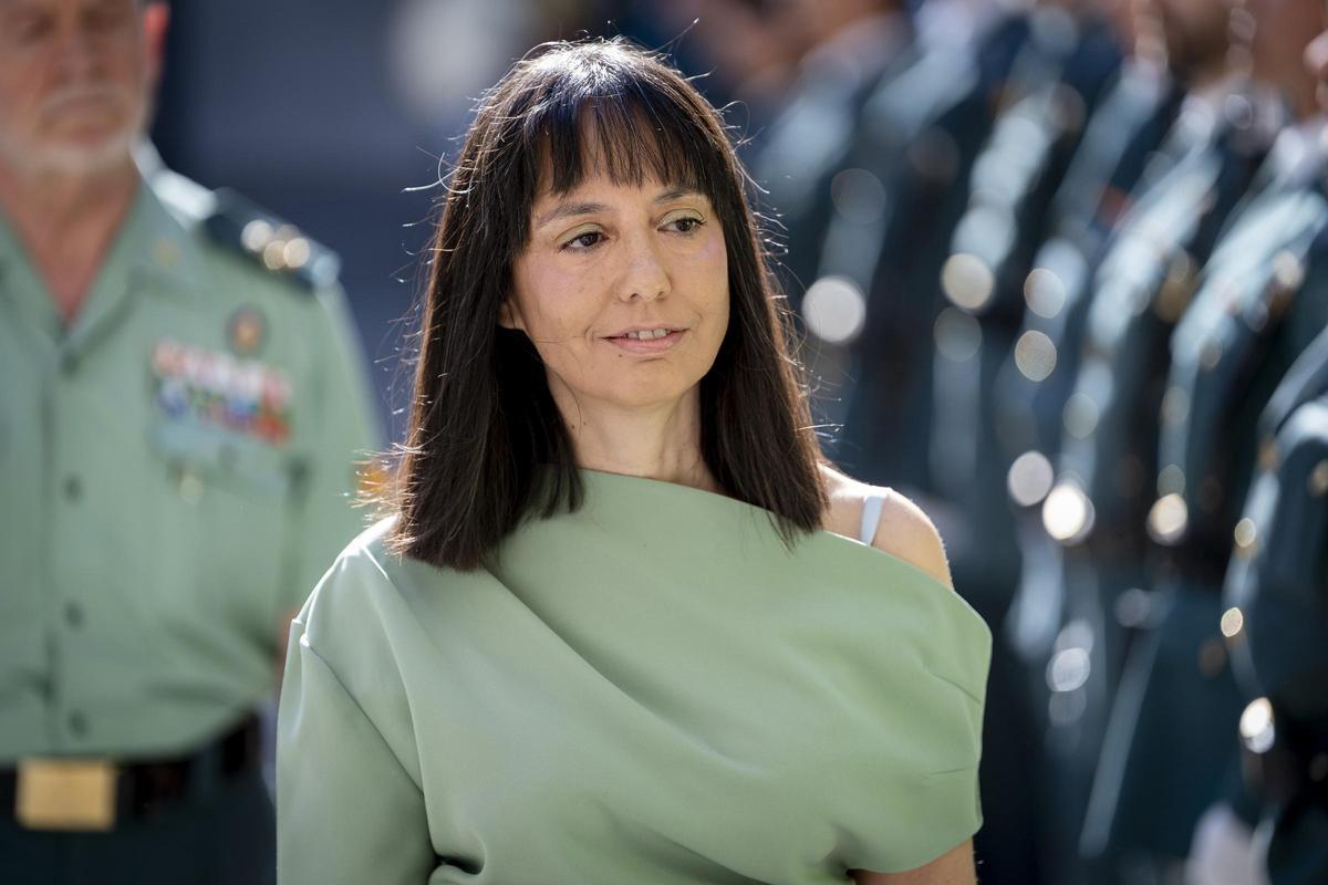 Archivo - La directora general de la Guardia Civil, Mercedes González,  durante el acto oficial de relevo de mando y asunción del cargo, en la sede de la Comandancia de la Guardia Civil, a 27 de mayo de 2026
