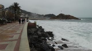 La desembocadura del Tordera se queda sin playas