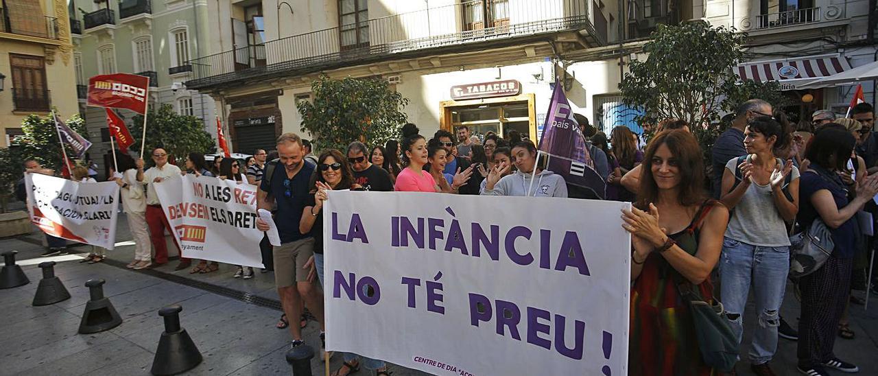 Imagen de archivo de las protestas que protagonizó el sector en octubre de 2019. | EDUARDO RIPOLL