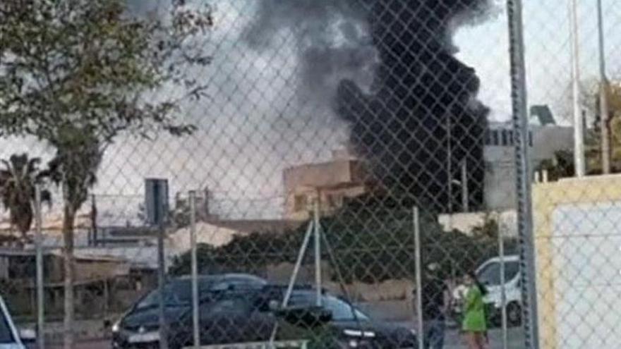 Incendio en Puig d'en Valls