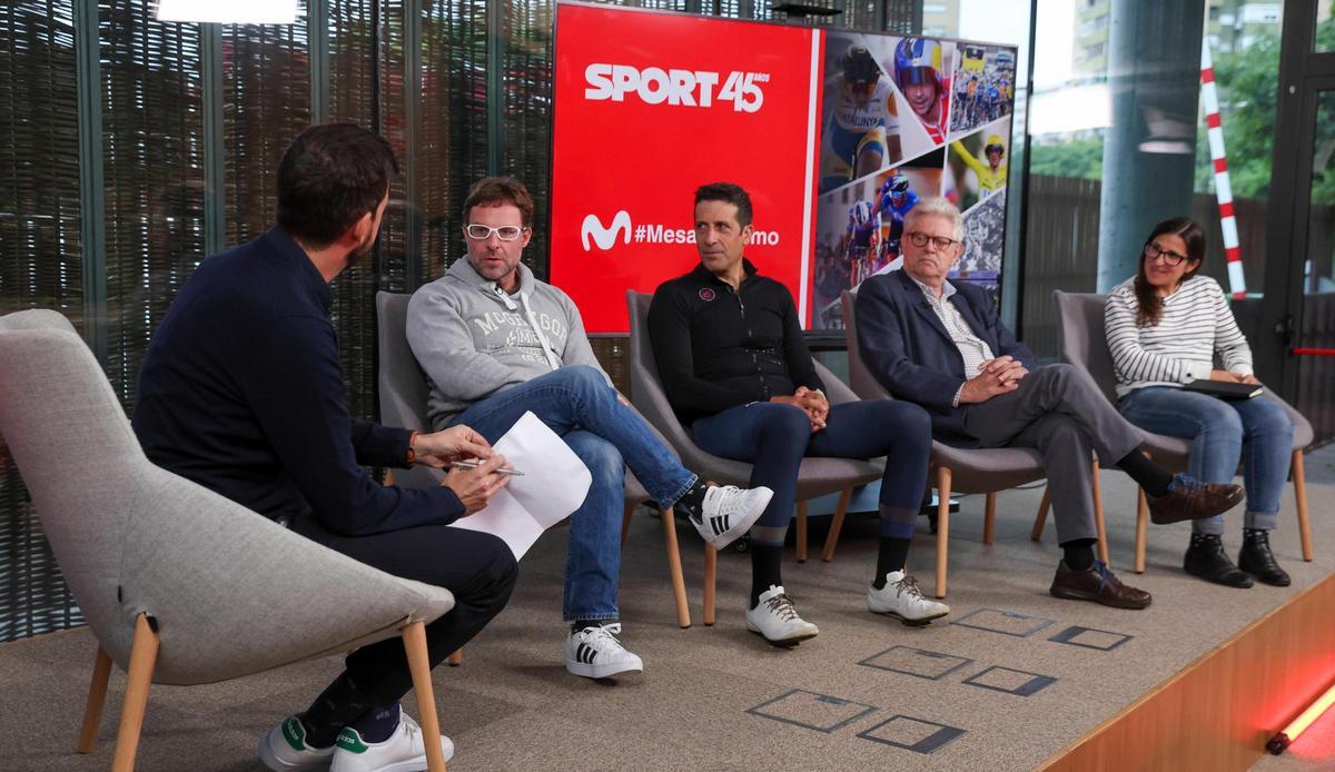 Molinero, Flecha, Peris y Àbalos, en la Mesa SPORT dedicada al ciclismo