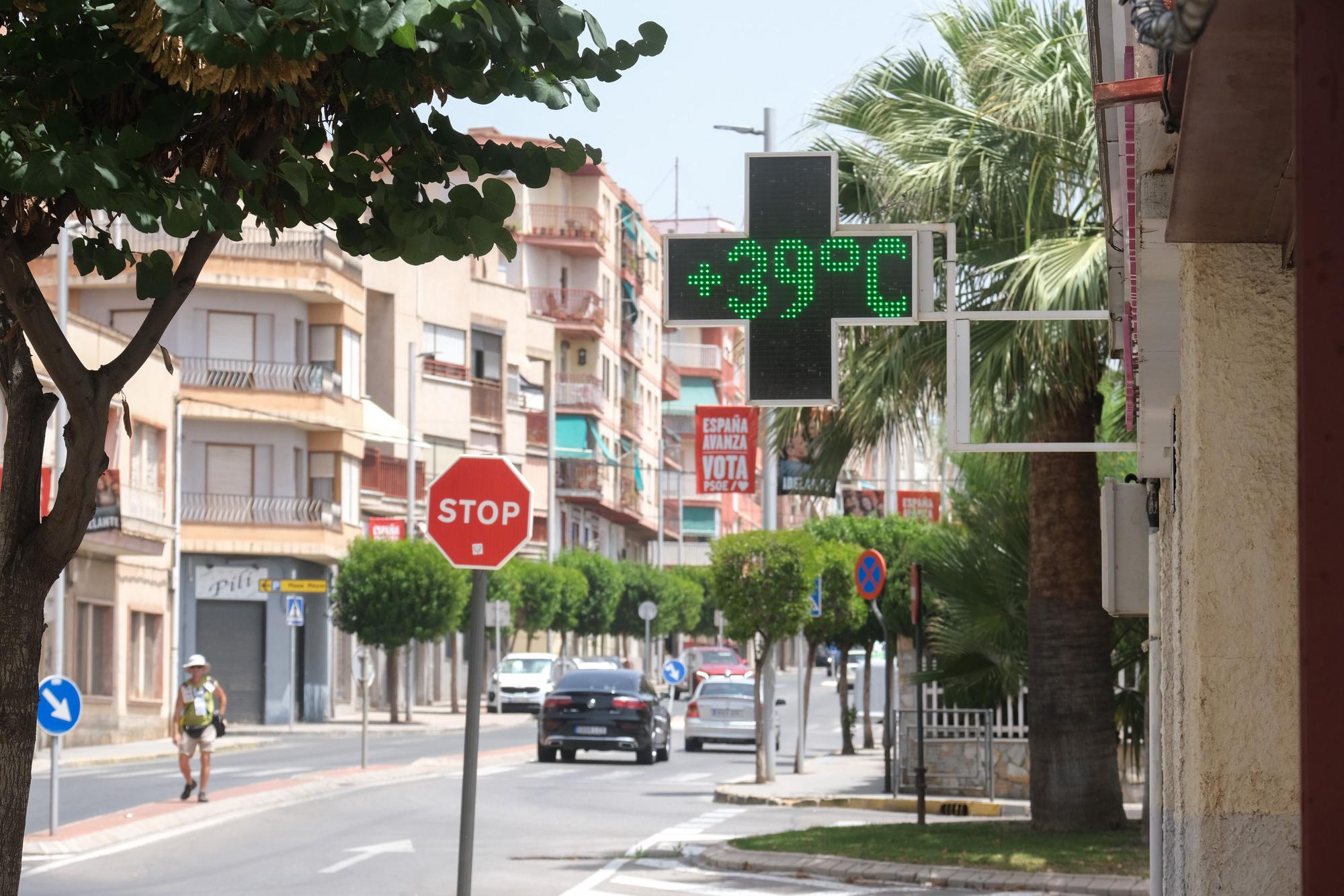 Así se está viviendo la ola de calor extremo en Elda