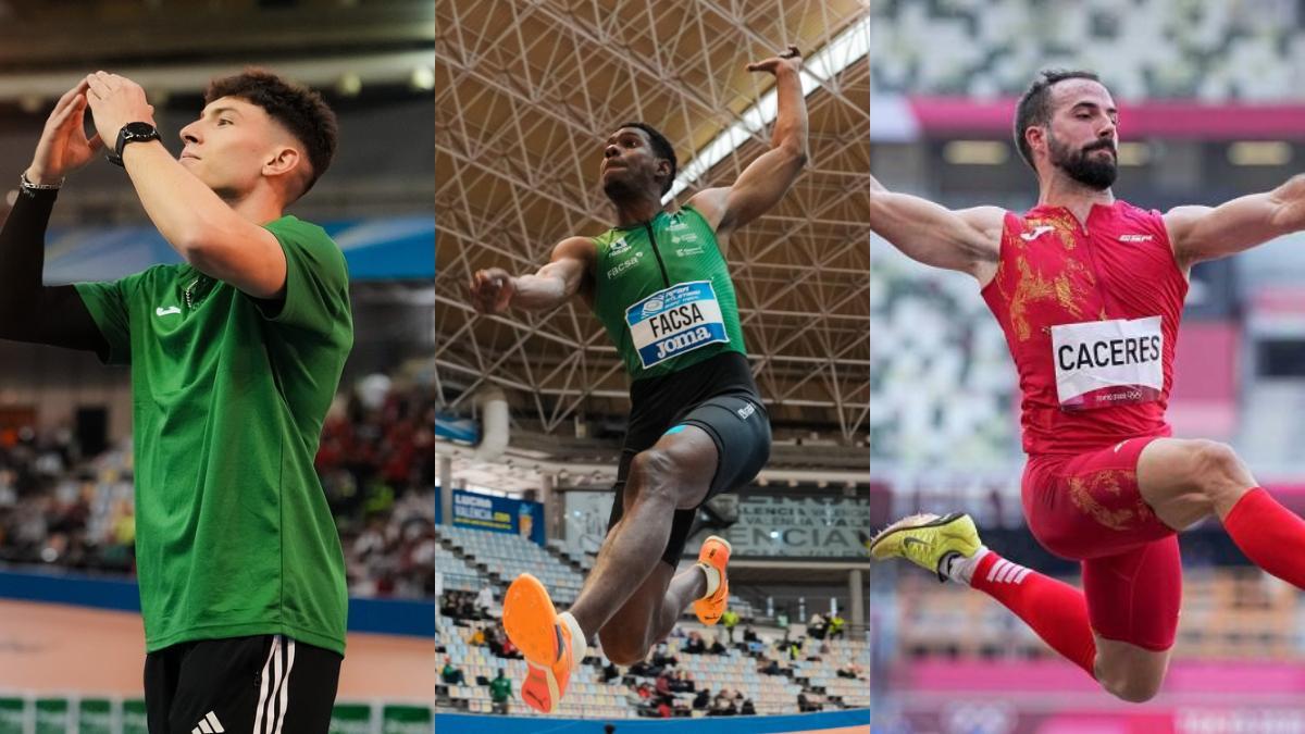 Jaime Guerra, el nuevo español Lester Lescay y Eusebio Cáceres