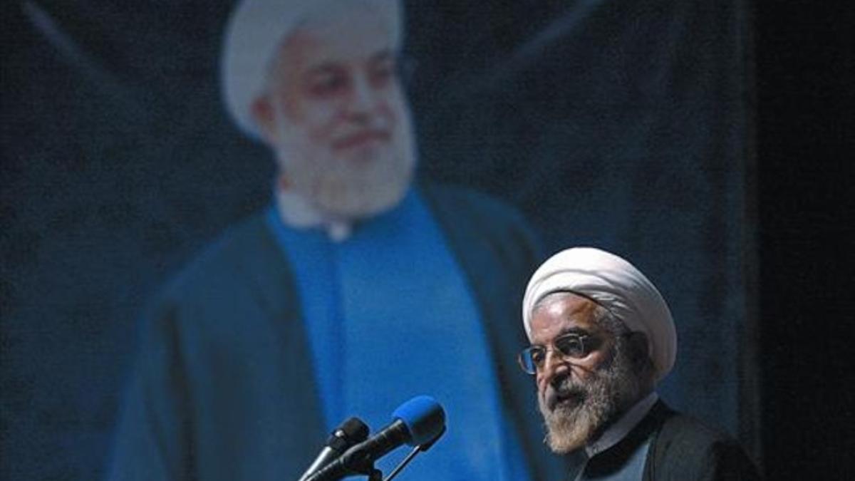 Hasan Rohani, durante un discurso reciente en Teherán.