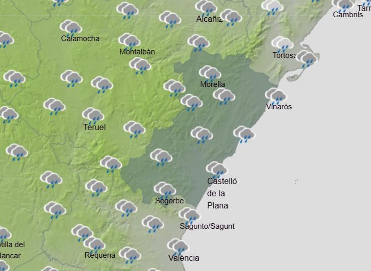 Estado del cielo este domingo en la provincia.
