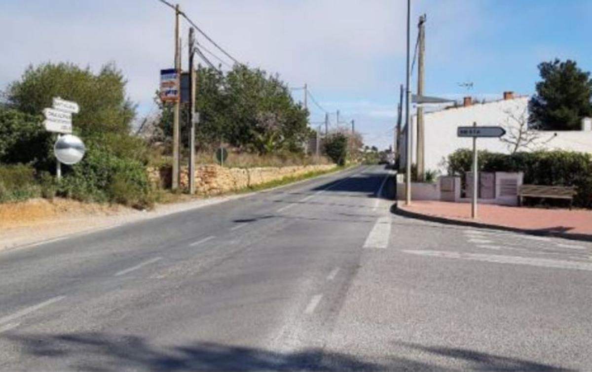Estado actual del cruce para acceder al Puig d’en Fita. | D.I.