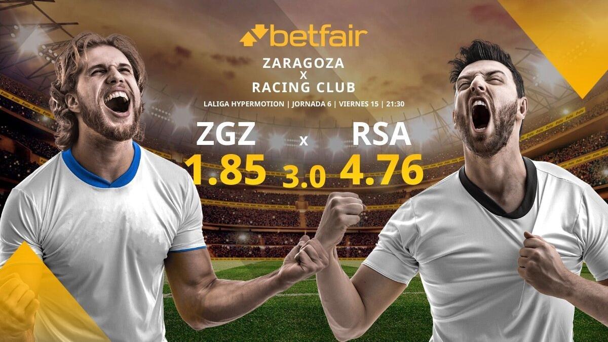 Real Zaragoza vs. Real Racing Club de Santander: horario, TV, estadísticas, clasificación y pronósticos