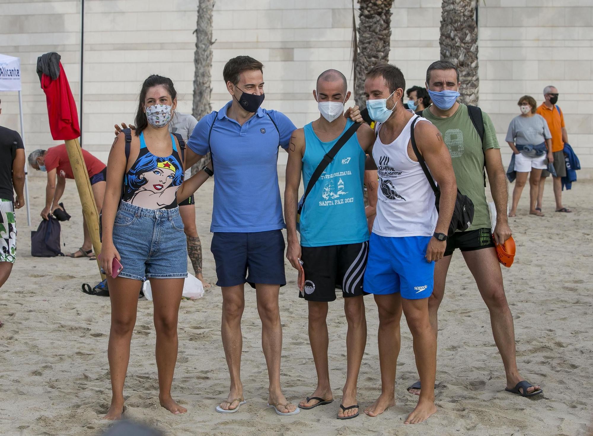 Meca y Crivillés inauguran en Alicante el canal de nado más largo de España