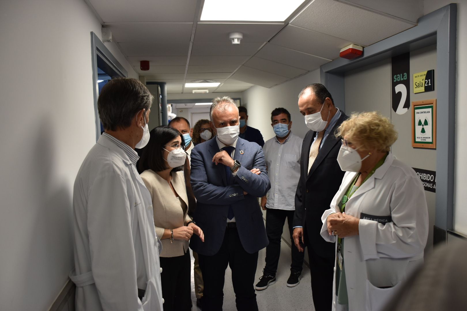 Visita de la Ministra de Sanidad, Carolina Darias, al Hospital Universitario de Canarias (HUC)