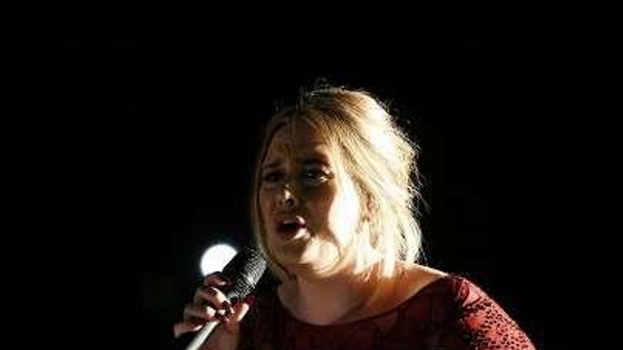 La cantante Adele.