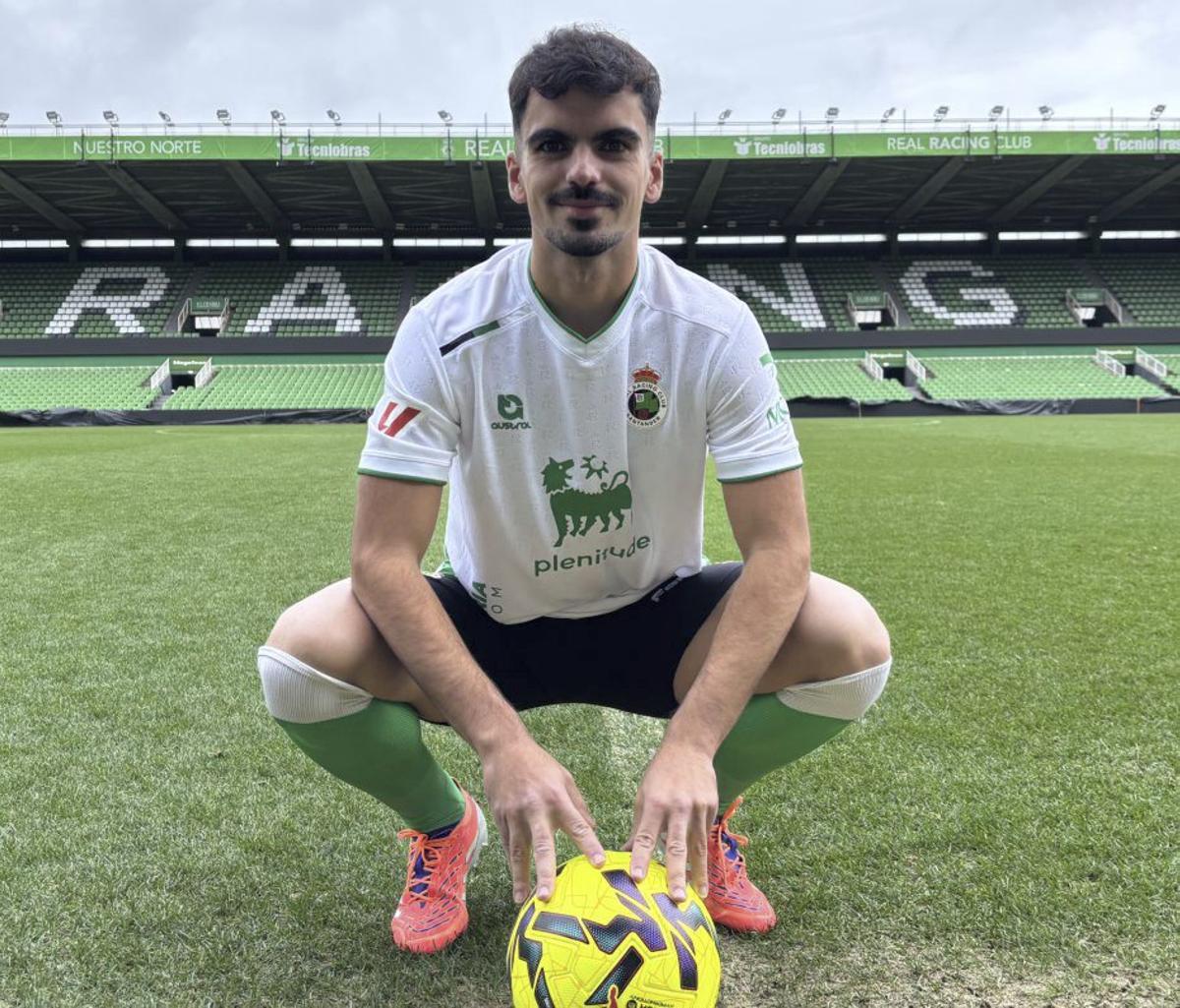 Damián Rodríguez, ayer, en El Sardinero.