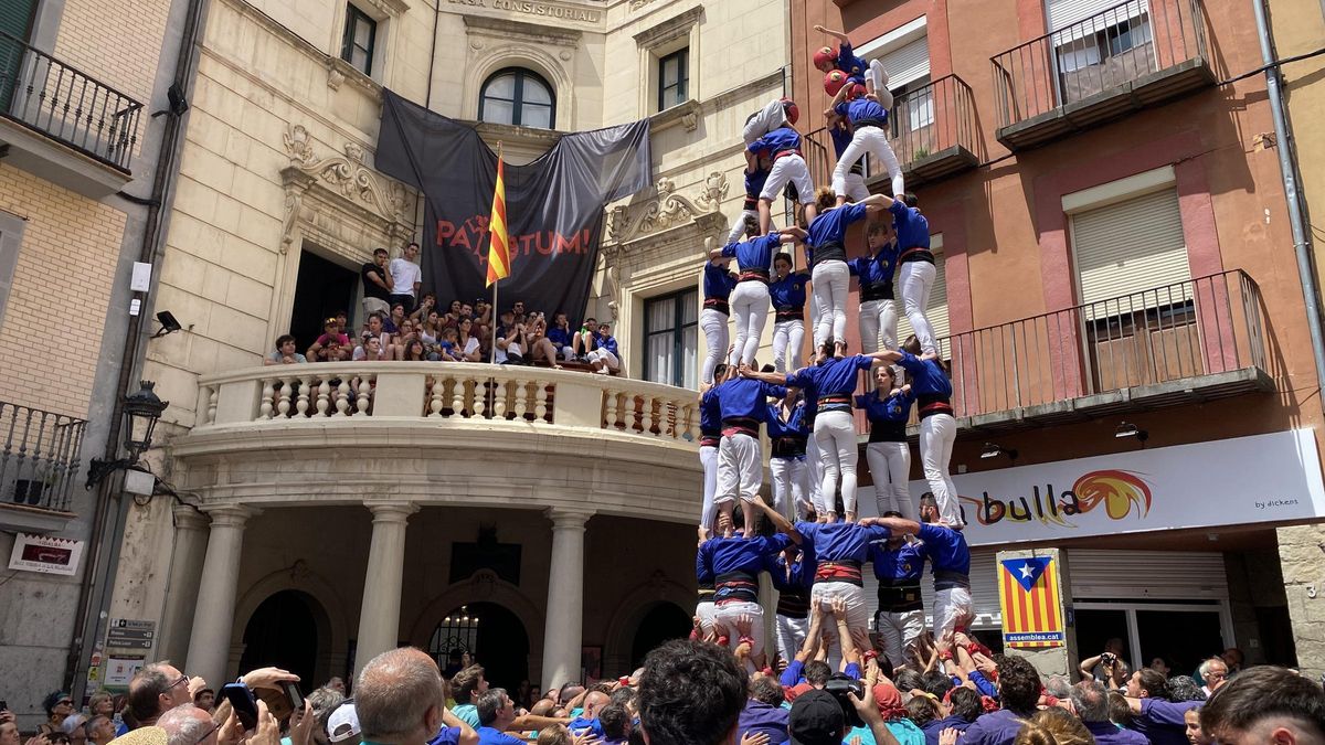 Els castells de la diada dels Quatre Fuets de Berga d'aquest 2025