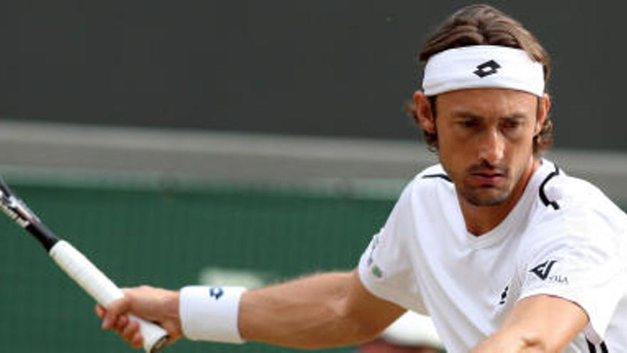 Juan Carlos Ferrero durante un torneo.