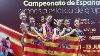 El Club O Beach Ibiza se proclama subcampeón de España en Gimnasia Estética de Grupo
