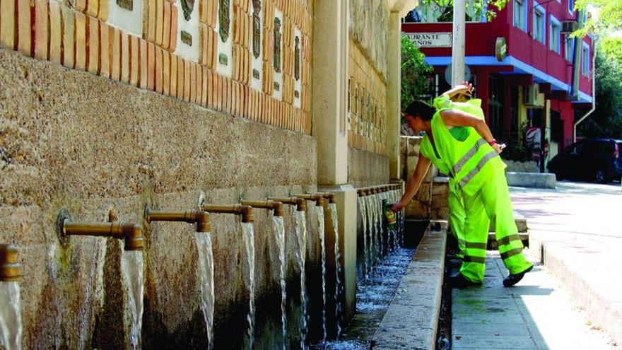 Fuente de múltiples caños en Segorbe, Castelló.