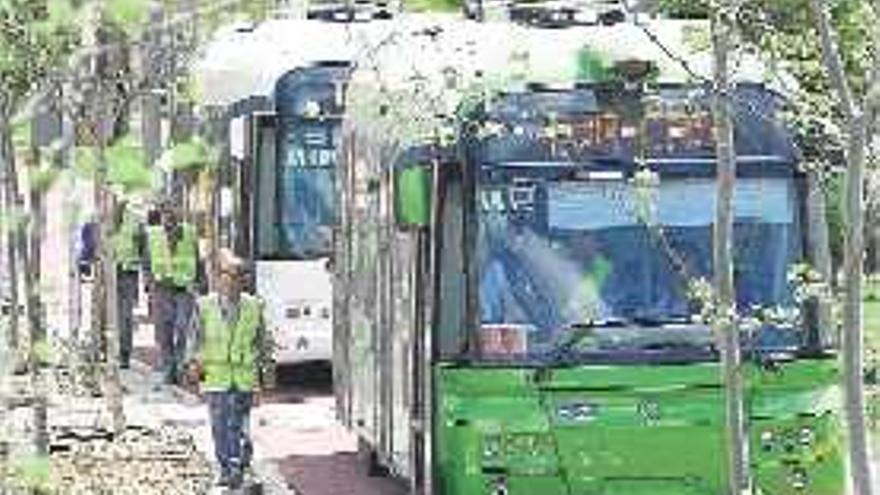 castelló. El TVRCas durante una circulación en pruebas.