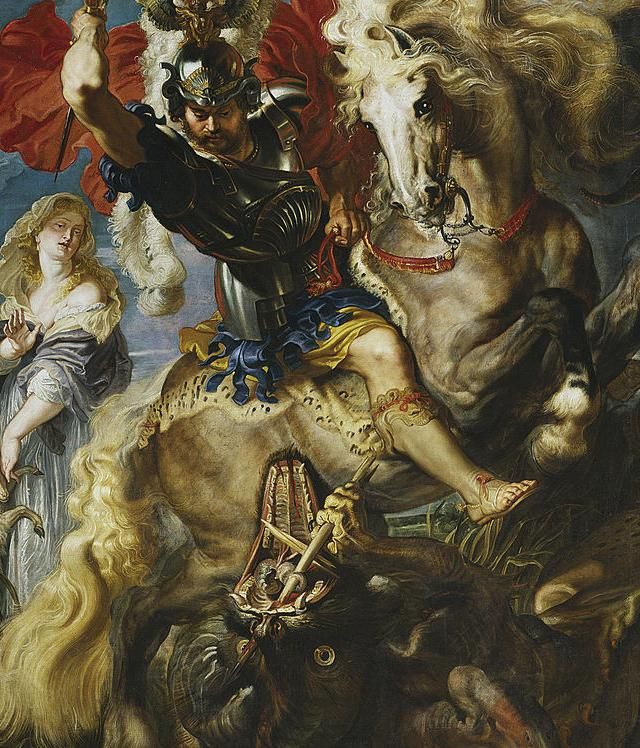 'Sant Jordi i el drac' es una pintura de Peter Paul Rubens, realizada en 1620.
