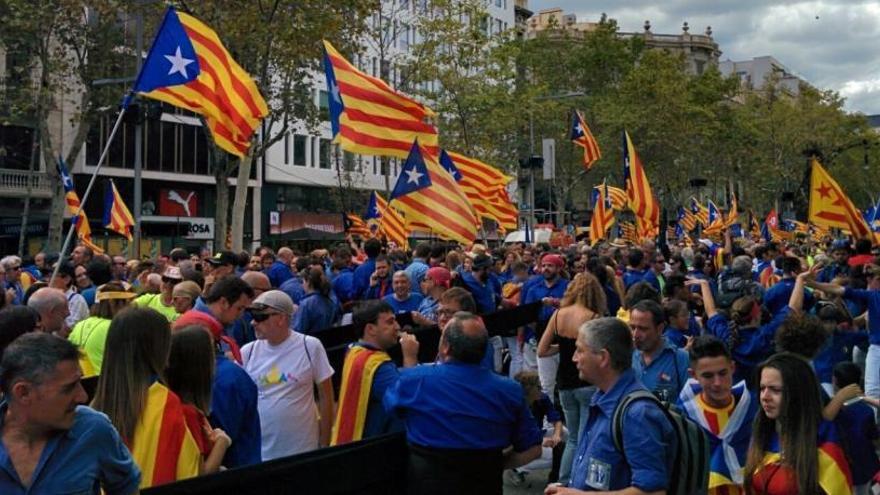 Manifestación de la Diada 2017 en Barcelona.