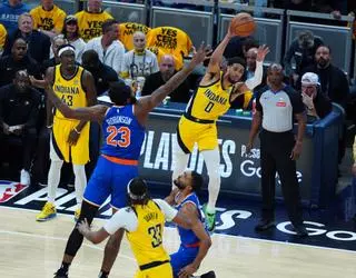 Haliburton lidera a los Pacers y pone a los Knicks contra las cuerdas en la final del Este