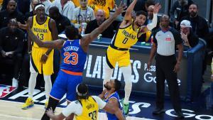 130-121. Haliburton deja a los Pacers a un paso de las finales