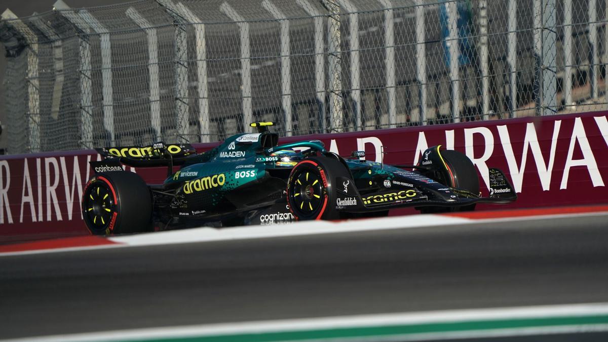 Fernando Alonso, en el COTA