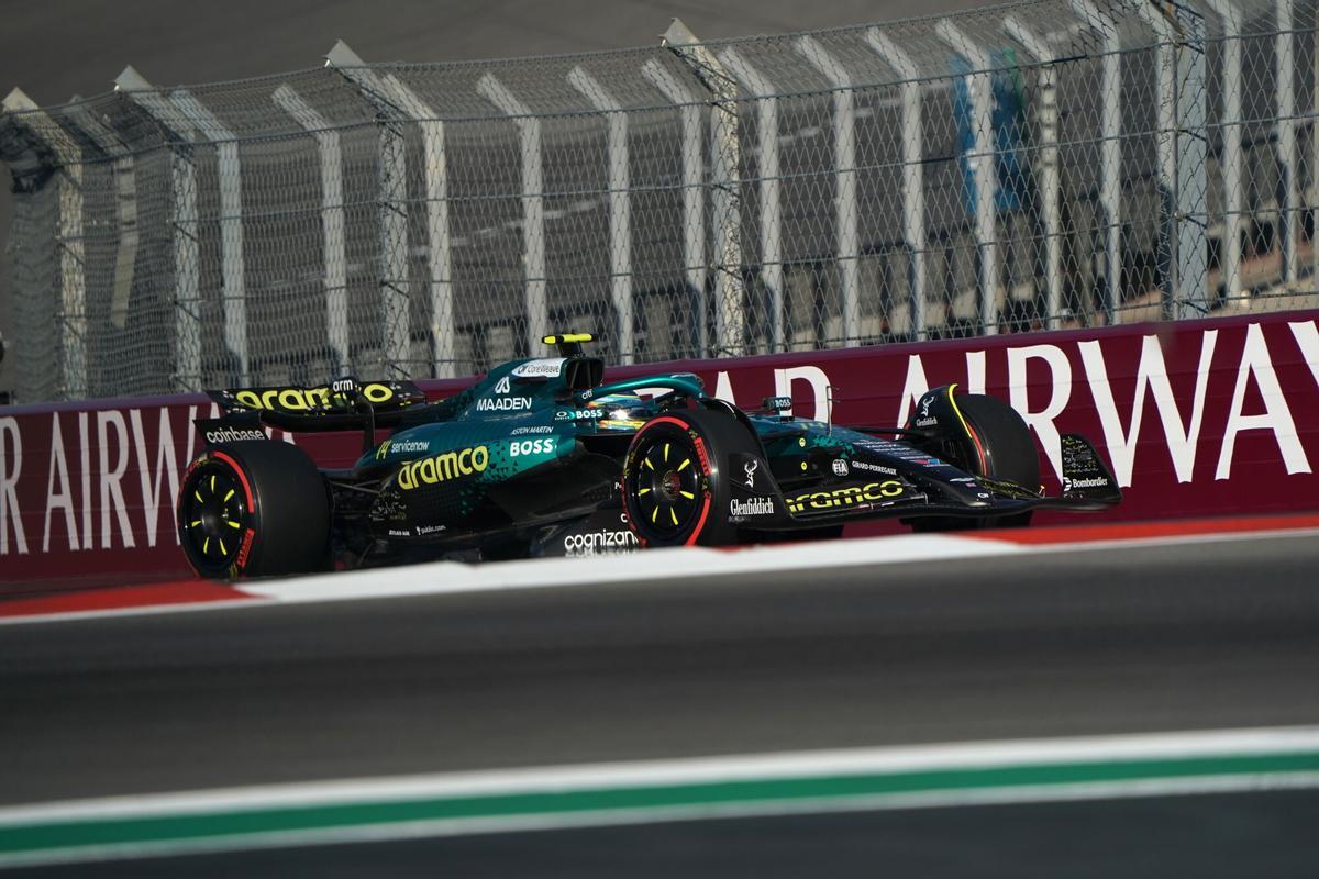 Fernando Alonso, en el COTA