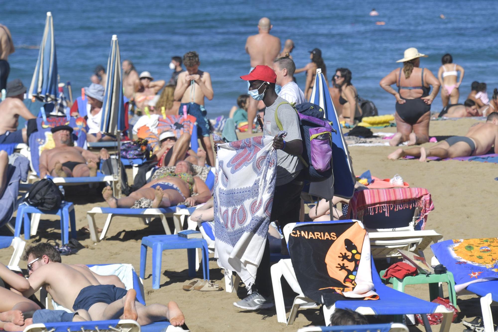 Primer día de 2022 en Las Canteras