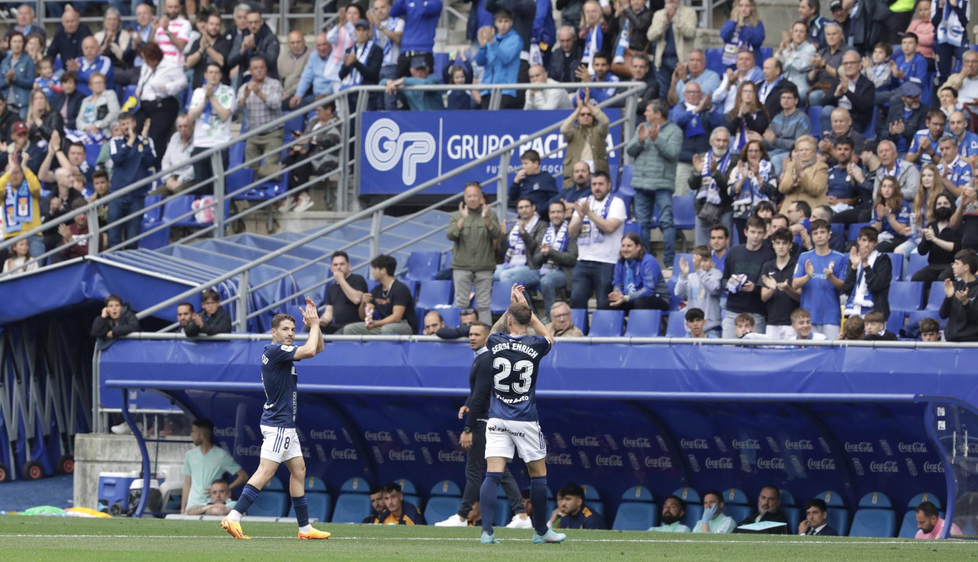 EN IMÁGENES: La remontada del Oviedo frente a la Ponferradina y el gran ambiente en el Tartiere