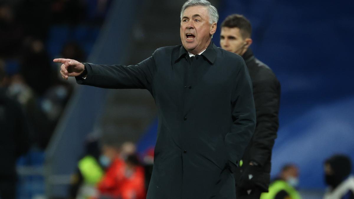 Ancelotti, durante el partido contra el Athletic