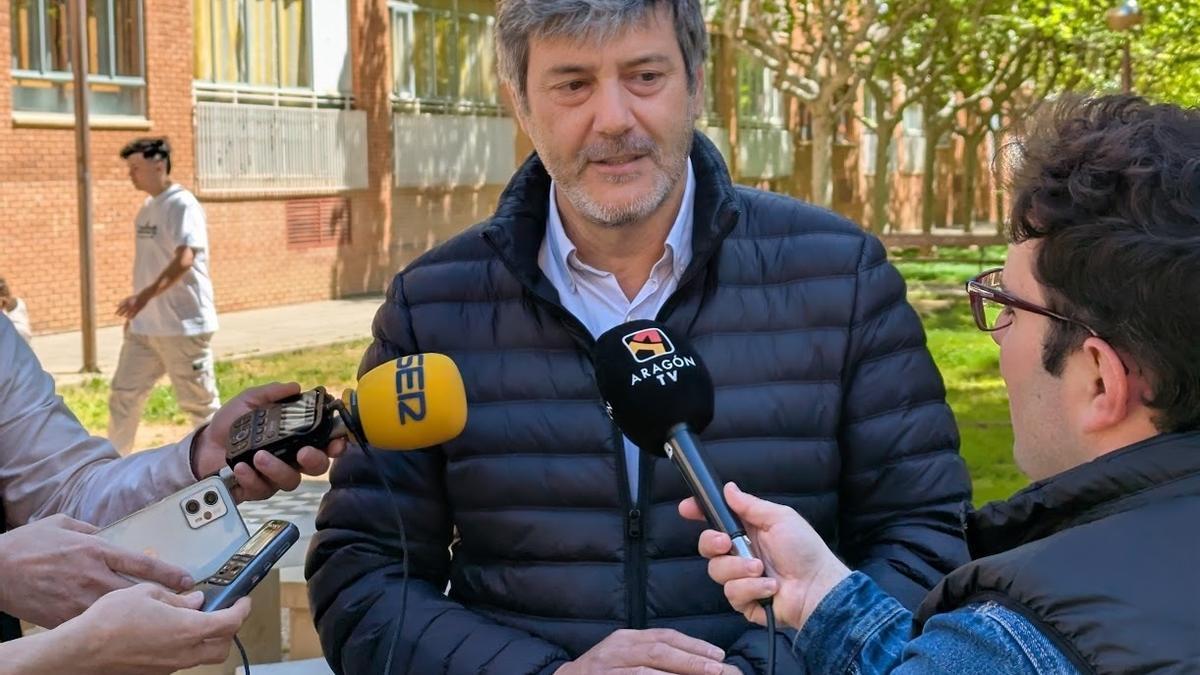 Gerardo Oliván, presidente del PP Huesca, este sábado.