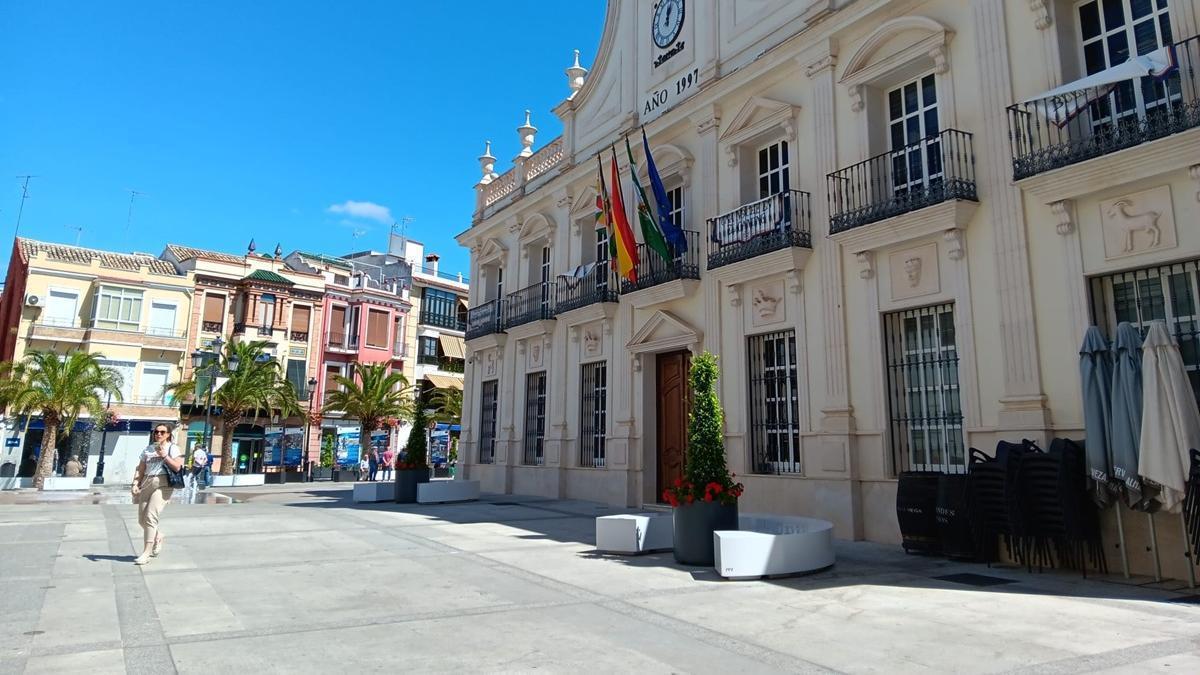 La Plaza de España en Cabra, a donde se trasladará este año la Feria al Mediodía.