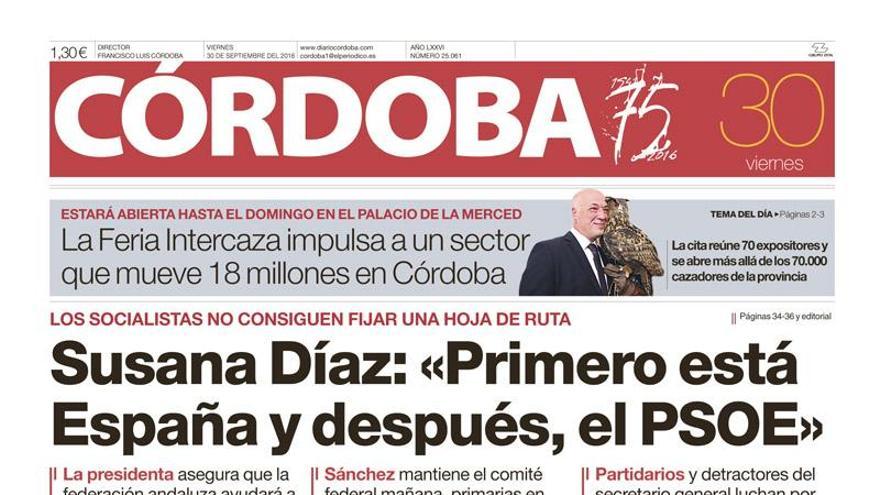 La portada de CÓRDOBA