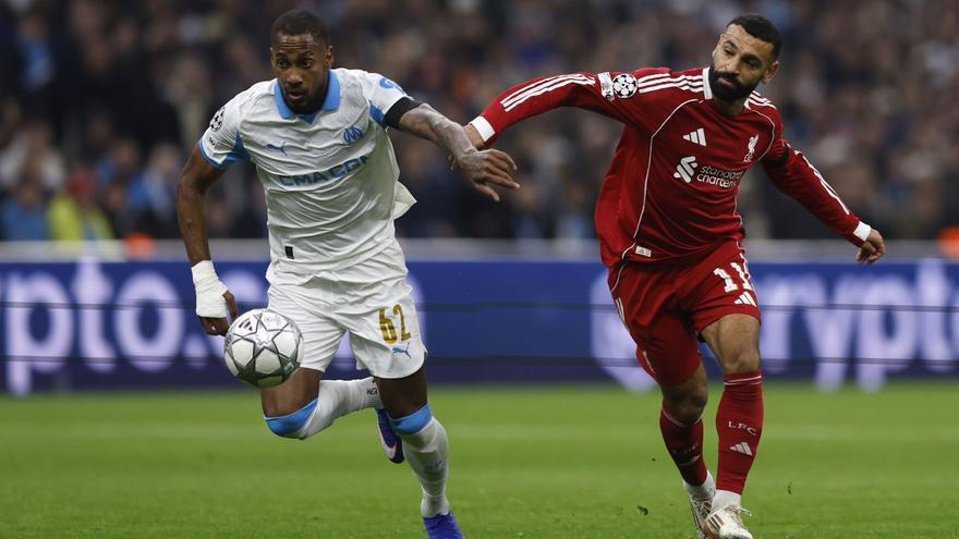 El Liverpool golea por tres goles al Marsella