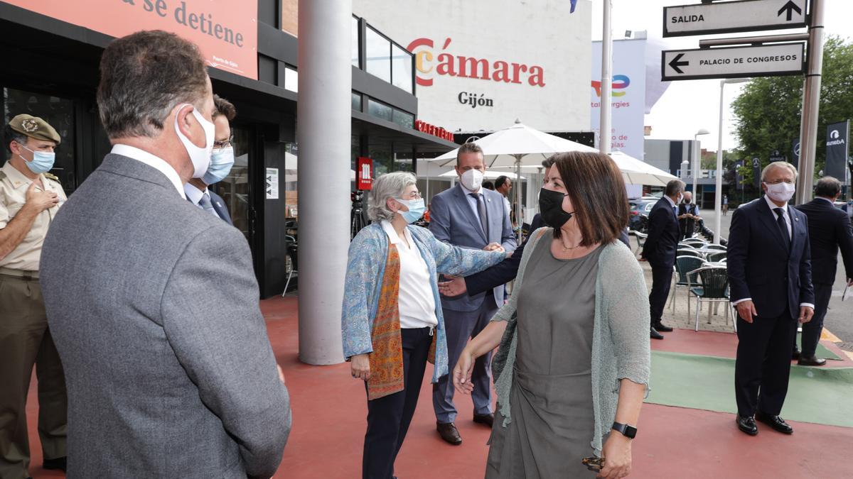 El presidente y otras autoridades acuden a la inaguración de la  Feria Internacional de Muestras Asturias en Gijón