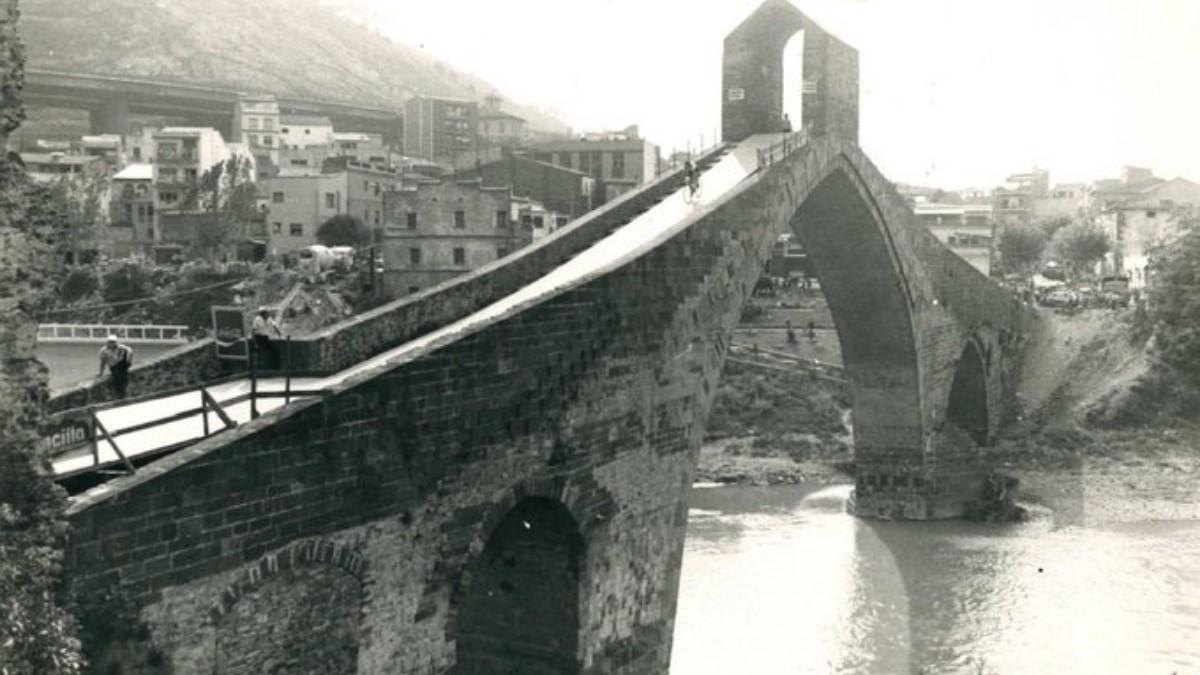 Salida de El Pont del Diable en Martorell, en la edición de 1975